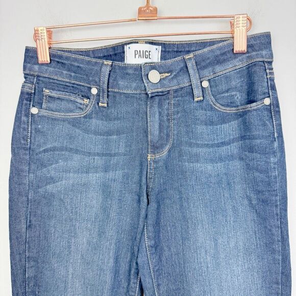 PAIGE | Verdugo Skinny Jeans Zipper Ankles in Amelia Blue Women’s Size 26 (2) - Picture 3 of 10